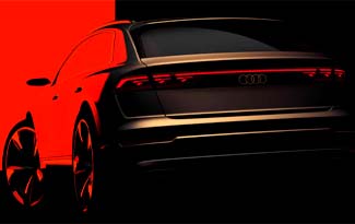 Audi впервые опубликовала фото обновленного кроссовера Q8